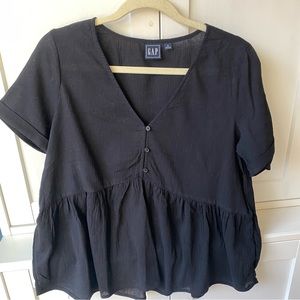 GAP Linen Peplum Style Top